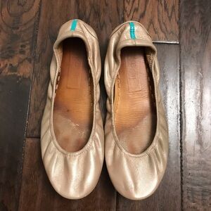 Tieks Women’s Gold Ballet Flats Shoes